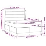 vidaXL Sommier à lattes de lit avec matelas Rose 140x190 cm Velours
