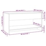 vidaXL Table basse chêne sonoma 102x50x52 5 cm bois d'ingénierie