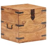 vidaXL Coffre 40x40x40 cm Bois d'acacia solide