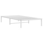 vidaXL Cadre de lit métal blanc 100x190 cm