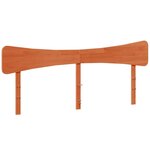 vidaXL Tête de lit cire marron 180 cm bois massif de pin