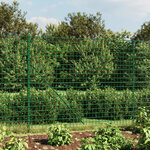 vidaXL Clôture en treillis métallique avec bride vert 1 4x10 m