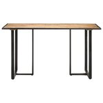 vidaXL Table de salle à manger 140 cm Bois de manguier brut