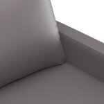 vidaXL Ensemble de canapés 3 Pièces avec coussins Gris Similicuir