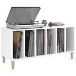 vidaXL Armoire à disques blanc 100x38x48 cm bois d'ingénierie