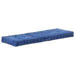 vidaXL Coussins de plancher de palette 2 Pièces Coton Bleu clair