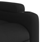 vidaXL Fauteuil de massage inclinable électrique Noir Tissu