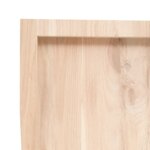 vidaXL Étagère murale 160x60x(2-6) cm bois de chêne massif non traité