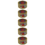 Adhésif d'emballage tesaPack PP Acrylique Silencieux 50 Mic 50mm x L66 m Transparent x 5 TESA