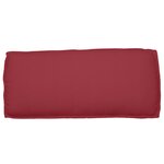 vidaXL Coussin de Palette pour siège/dossier Rouge Vin 120x50x12 cm Tissu Oxford