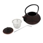 Théière en fonte Sui 0 8 L + 4 pailles en inox