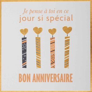 Grande carte anniversaire happy birthday - draeger paris - La Poste