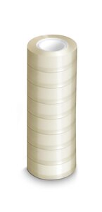 Lot de 8 Rouleaux adhésif Transparent 19 mm x 33 m JPC CREATIONS