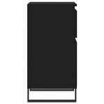vidaXL Buffets 2 Pièces noir 40x35x70 cm bois d’ingénierie