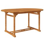 vidaXL Mobilier à dîner d'extérieur 7 Pièces en Bois d'acacia solide