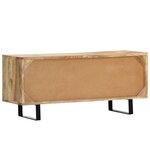 vidaXL Meuble TV 90 x 30 x 40 cm Bois de manguier massif