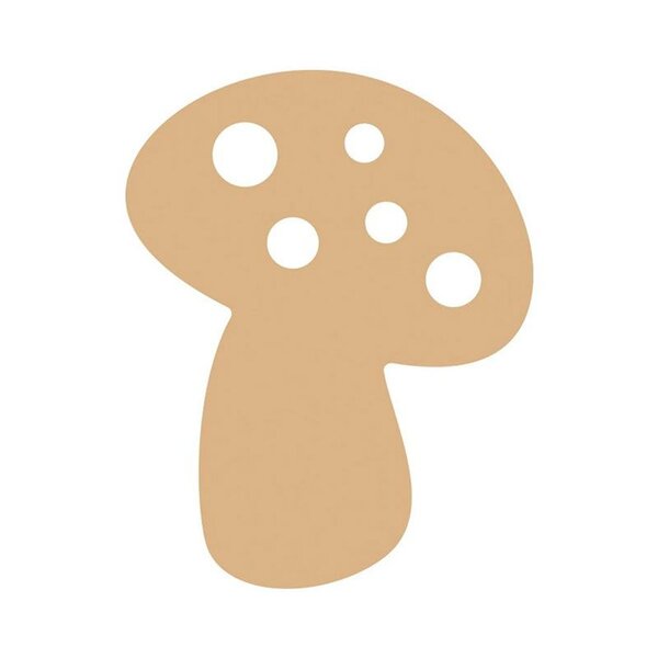 Champignon en bois MDF à décorer 11 x 10 cm