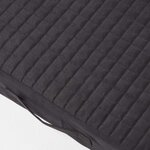 Coussin d'assise déhoussable pour canapé 2 places en suédine  Noir - HOMESCAPES