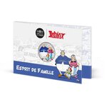 Astérix - les caractères bien frappés - l'esprit de famille - monnaie de 50€ argent colorisée