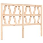 vidaXL Cadre de lit avec tête de lit 120x200 cm bois massif