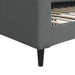 vidaXL Lit de repos gris foncé 90x190 cm tissu