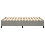 vidaXL Cadre de lit Gris clair 140x190 cm Velours