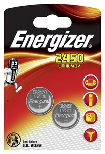 Pack de 2 Pile Lithium CR 2450 3V ENERGIZER