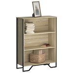 vidaXL Bibliothèque chêne sonoma 80x31x106 cm bois d'ingénierie