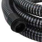 vidaXL Tuyau d'aspiration avec raccords en laiton noir 1 1" 5 m PVC
