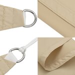 vidaXL Voile de parasol tissu oxford rectangulaire 2 5x3 m beige