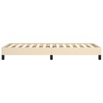 vidaXL Cadre de lit Crème 100 x 200 cm Tissu