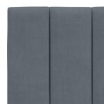 vidaXL Lit avec matelas gris foncé 140x200 cm velours