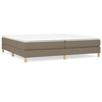 vidaXL Cadre de lit Taupe 200x200 cm Tissu