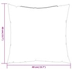 vidaXL Coussins de canapé lot de 4 taupe 40x40 cm tissu