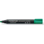 Marqueur permanent 'lumocolor 350' vert pointe biseau staedtler