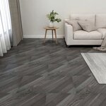 vidaXL Dalles de plancher autoadhésives 55 Pièces PVC 5 11 m² gris rayé