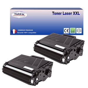 2 Toners compatibles  avec Brother TN3480 pour Brother MFC-L6900DW  MFC-L6900DWT  MFC-L6900DWTSP  MFC-L6950DW- 8 000 pages - T3AZUR