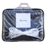 Voile d'ombrage toile solaire rectangulaire 6L x 4l m HDPE bleu