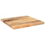 vidaXL Dessus de table 50x50x3 8 cm carré bois massif manguier