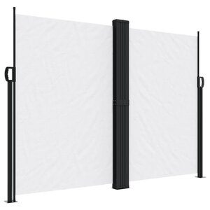 vidaXL Auvent latéral rétractable blanc 180x1200 cm