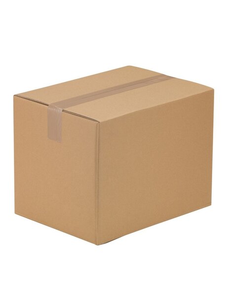 (lot 20 caisses) caisse à fond automatique plat simple cannelure mm