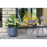 Pot rond 40 cm Graphit'Up - 32 5 L - Gris anthracite