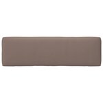 vidaXL Canapé central palette de jardin Blanc Bois de pin imprégné