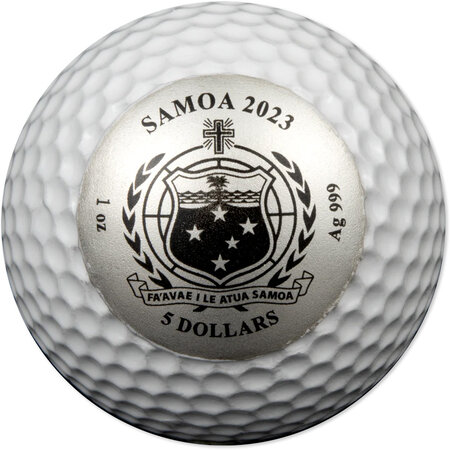 Pièce de monnaie en Argent 5 Dollars g 31.1 (1 oz) Millésime 2023 GOLF BALL