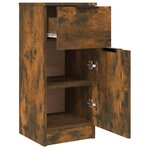 vidaXL Buffet Chêne fumé 30x30x70 cm Bois d'ingénierie