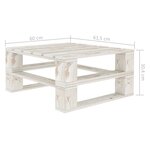 vidaXL Salon de jardin palette 4 Pièces Bois Blanc