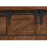 vidaXL Table console Bois massif de sapin 131 x 35 5  x 75 cm Marron