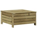 vidaXL Salon de jardin 4 Pièces avec coussins bois de pin imprégné
