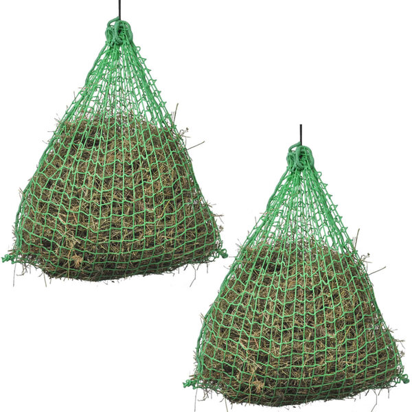 vidaXL Filet à foin 2 Pièces Rond 1 x 1 m PP