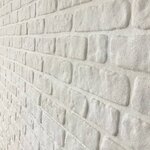 vidaXL Panneaux muraux 3D avec design de brique blanc 11 Pièces EPS